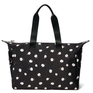 Alice + Olivia by Stacey Bendet Black Daisy Duffle Tote Bag NWT